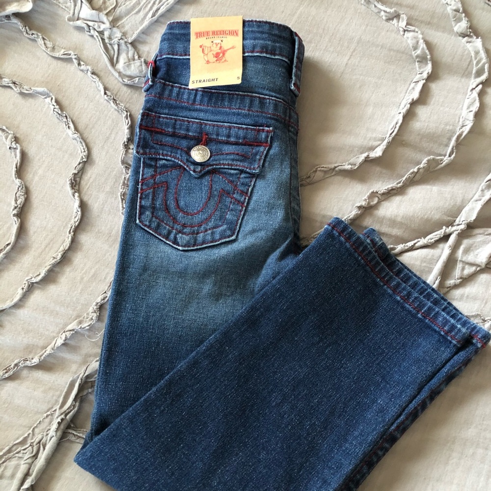 True Religion Boys Straight Jeans Size 5